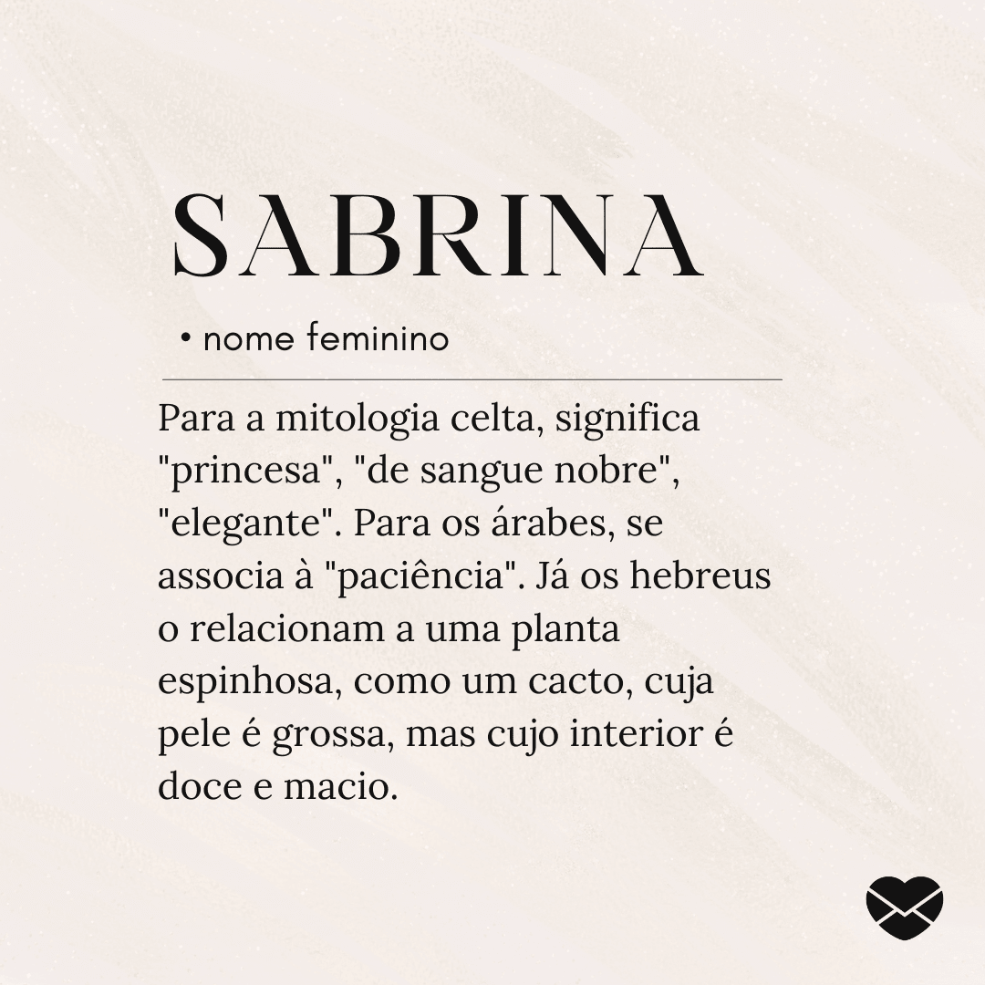 origem nome sabrina
