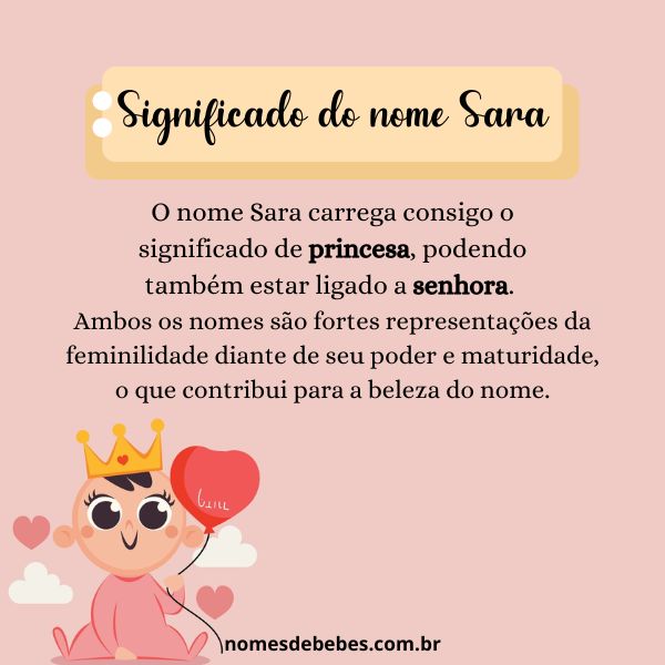 popularidade nome sara