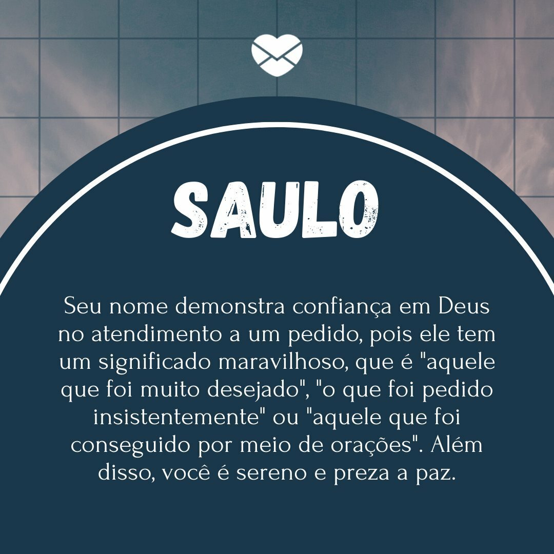 Saulo significado bíblico