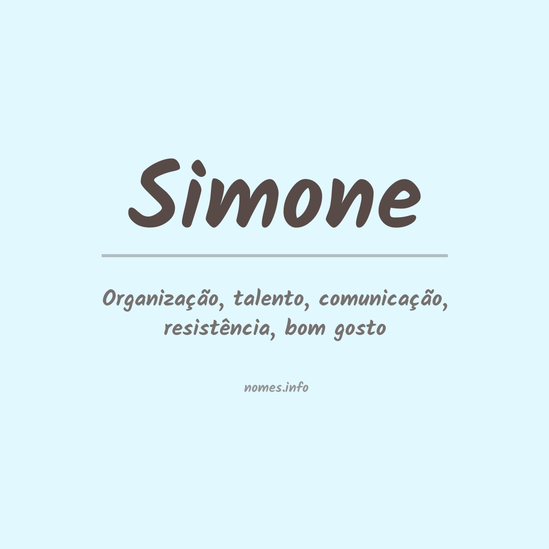 simone nome feminino ou masculino