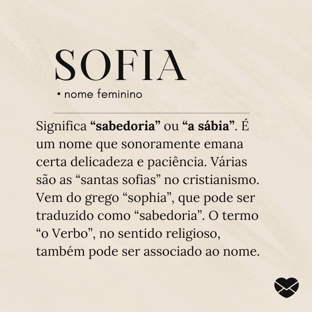 origem nome sofia
