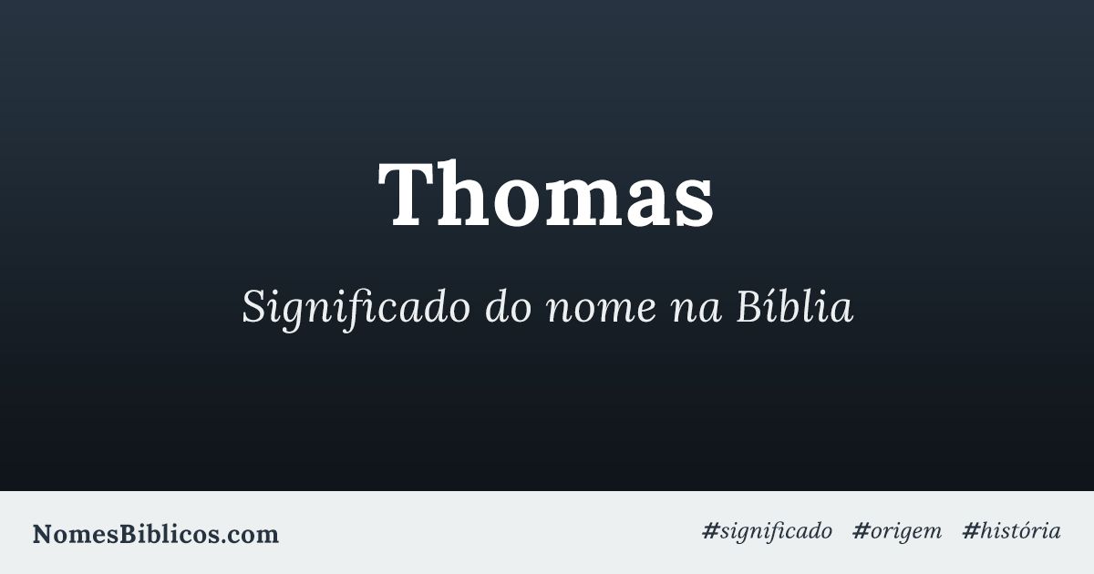 Thomas bíblico