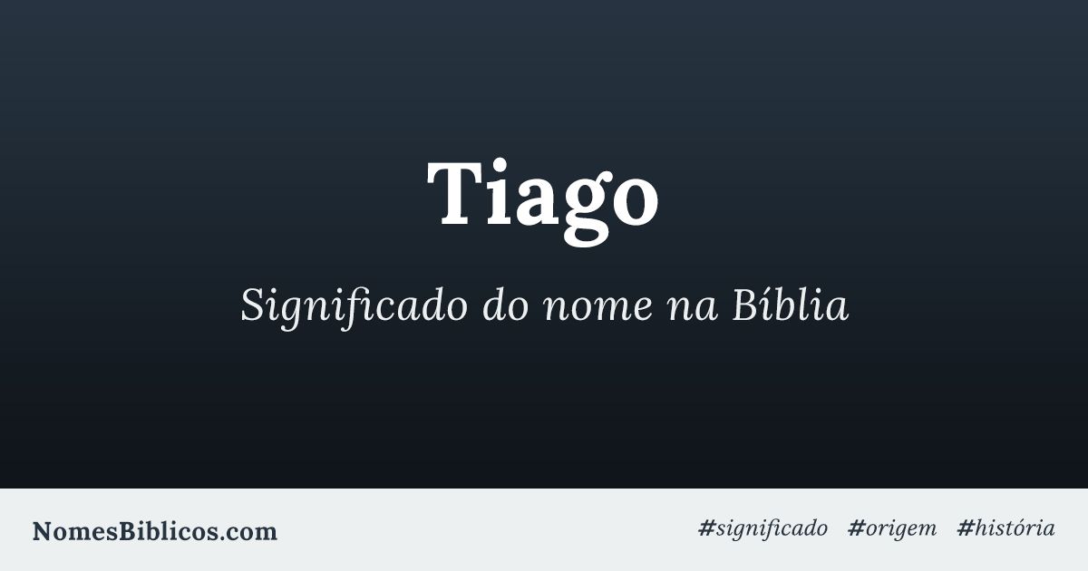 etimologia Tiago