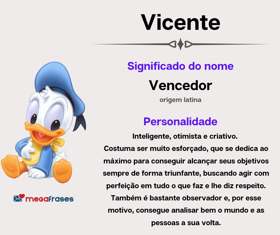 origem nome vicente