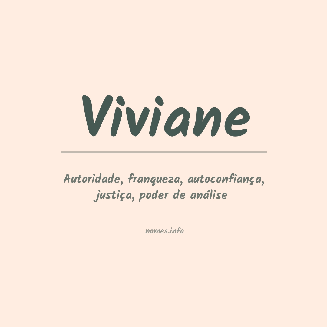 significado nome viviane