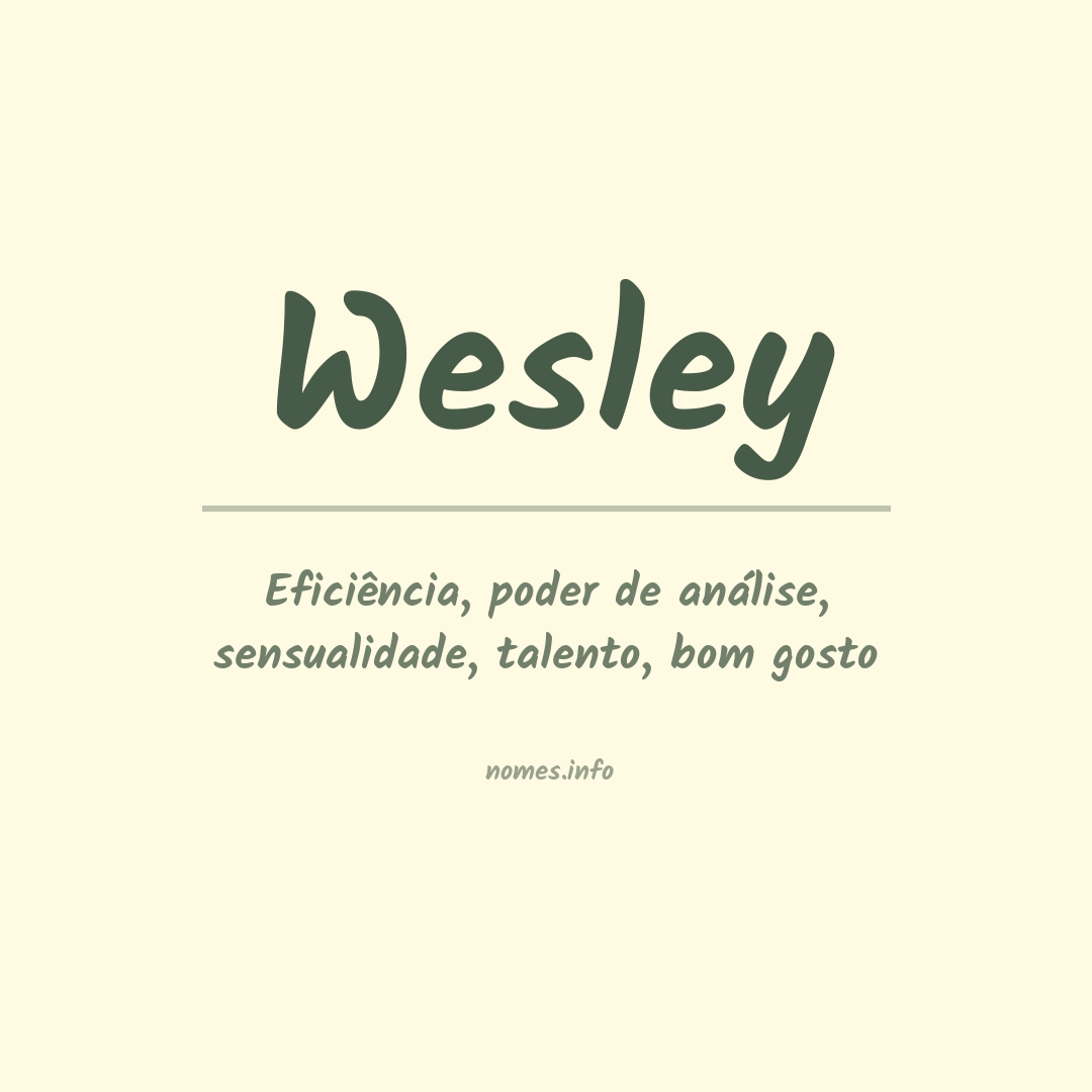 Wesley nome