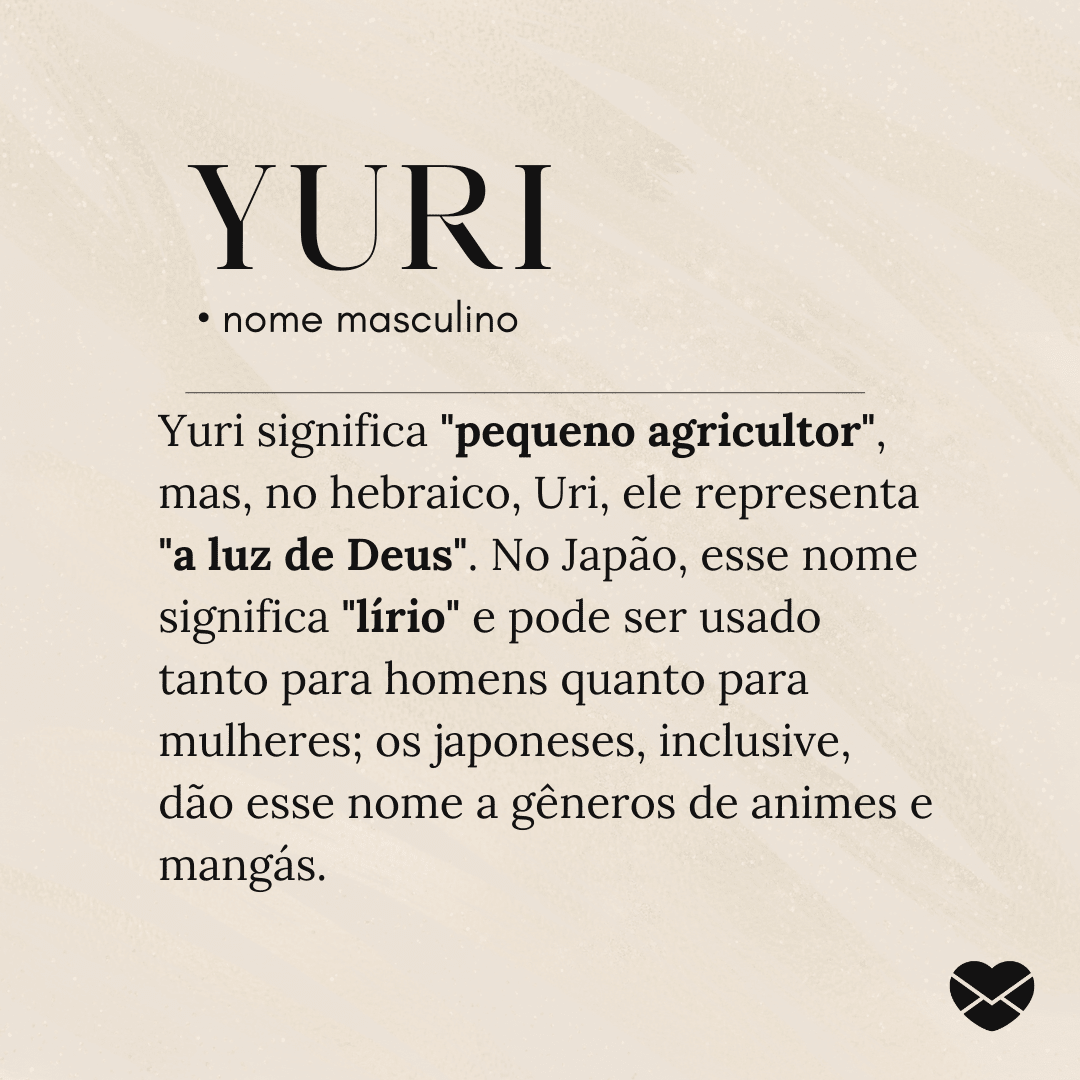 origem do nome yuri