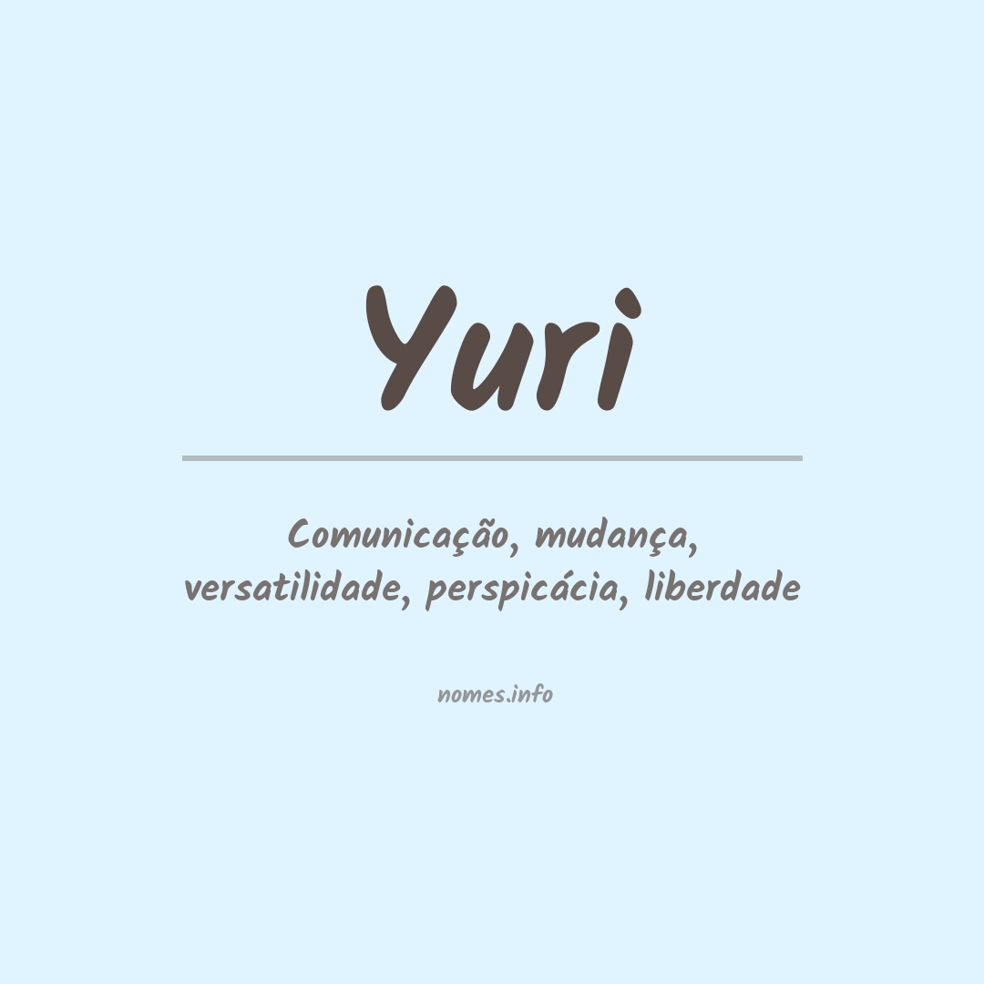 significado nome yuri russo