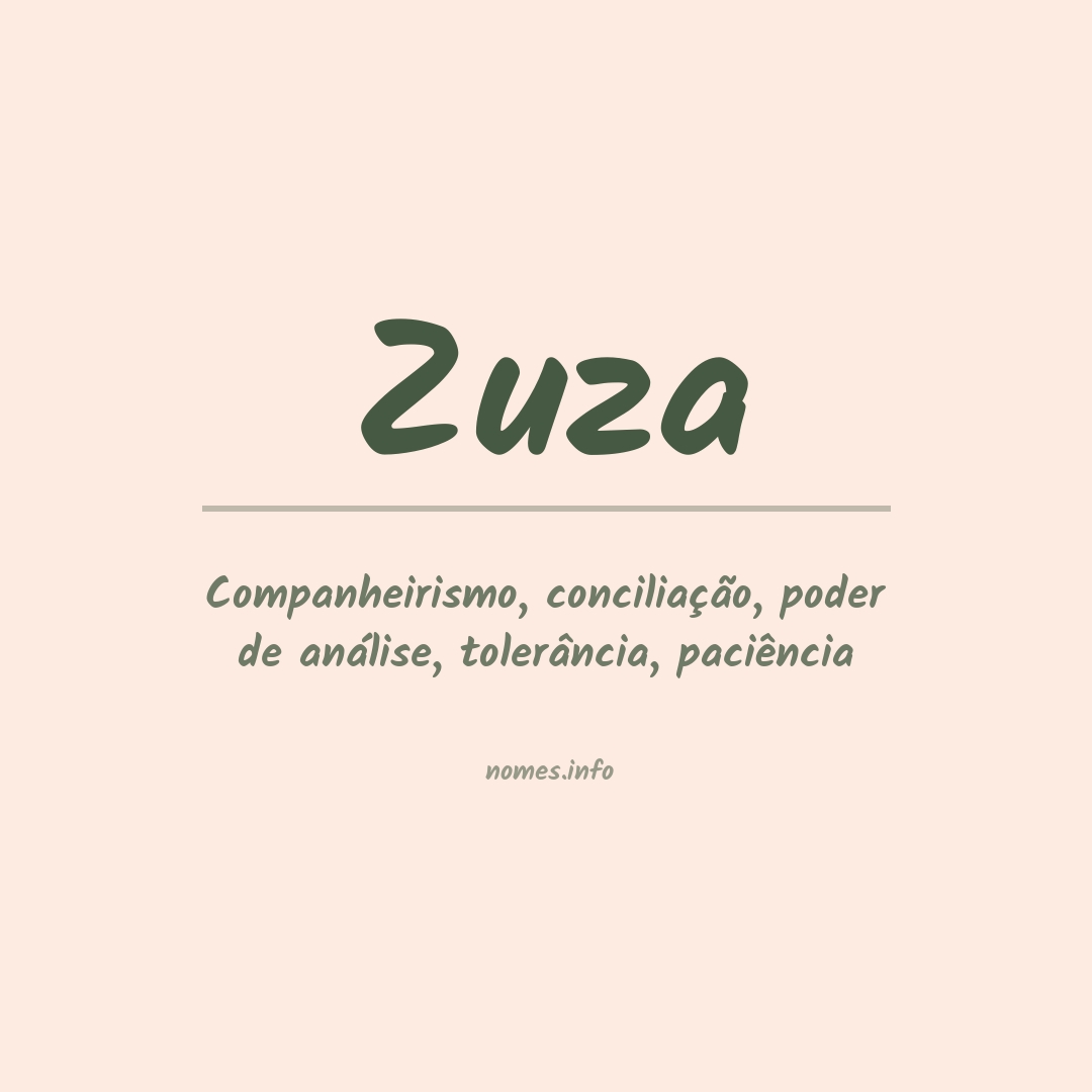 significado nome zuza