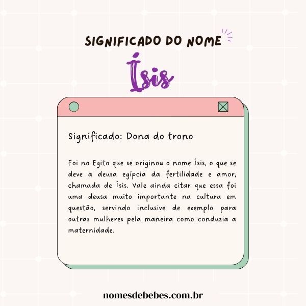 origem nome isis