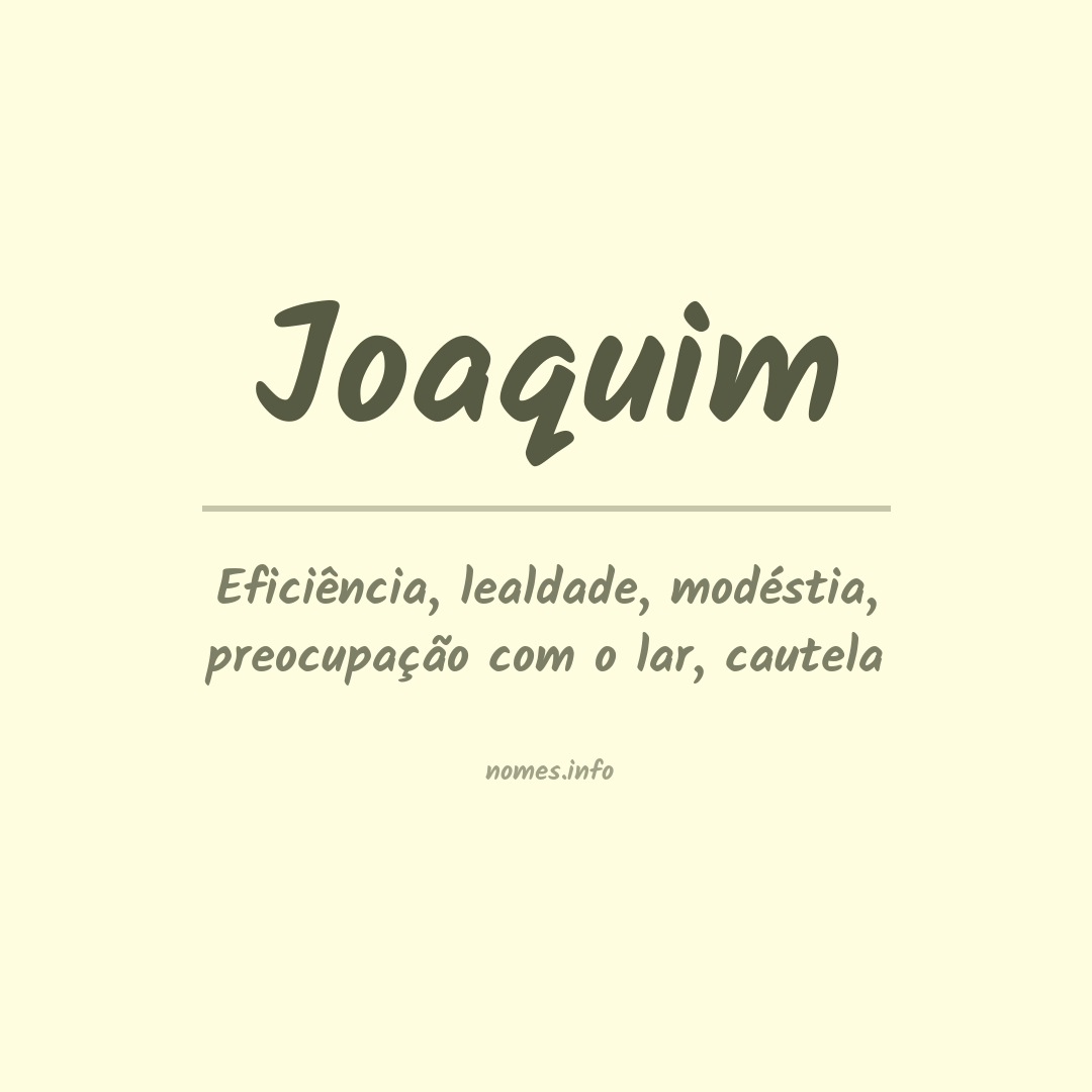 Joaquim etimologia