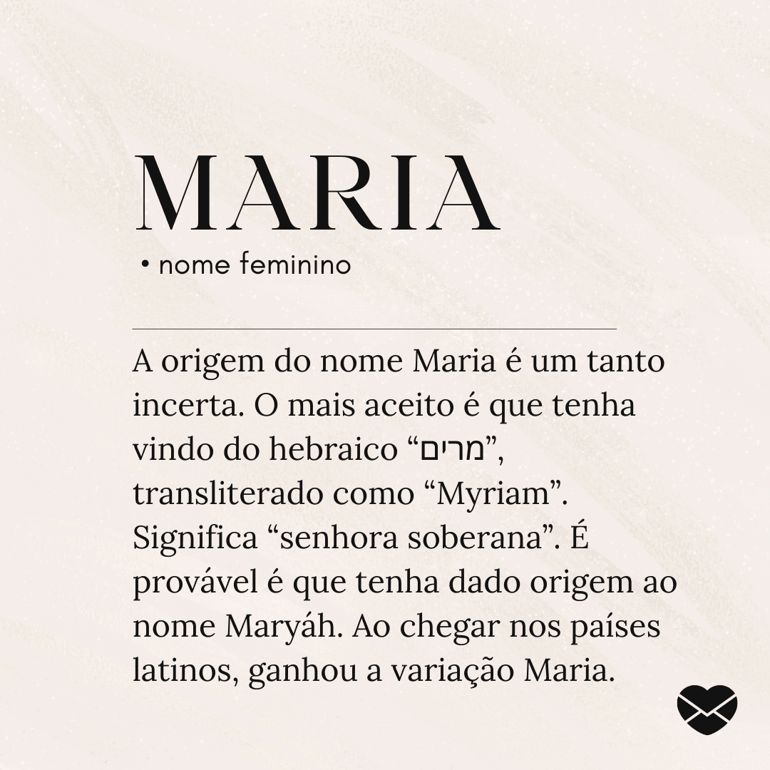 significado de maria